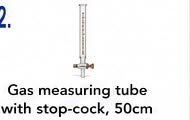 Gas Measuring Tube with Stopcock