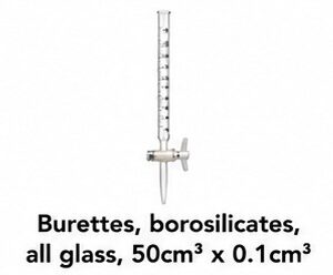 Borosilicate Burettes