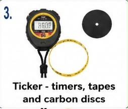 Ticker Timers, Tapes and Carbon Discs